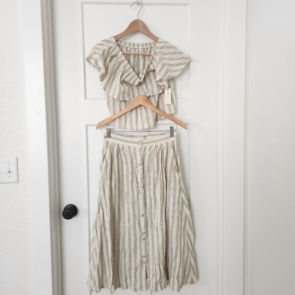 Rylee + Cru Oceanside skirt and top set S